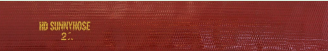 Hosemart LF3 red layflat hose with SUNNYHOSE 2 inch marking